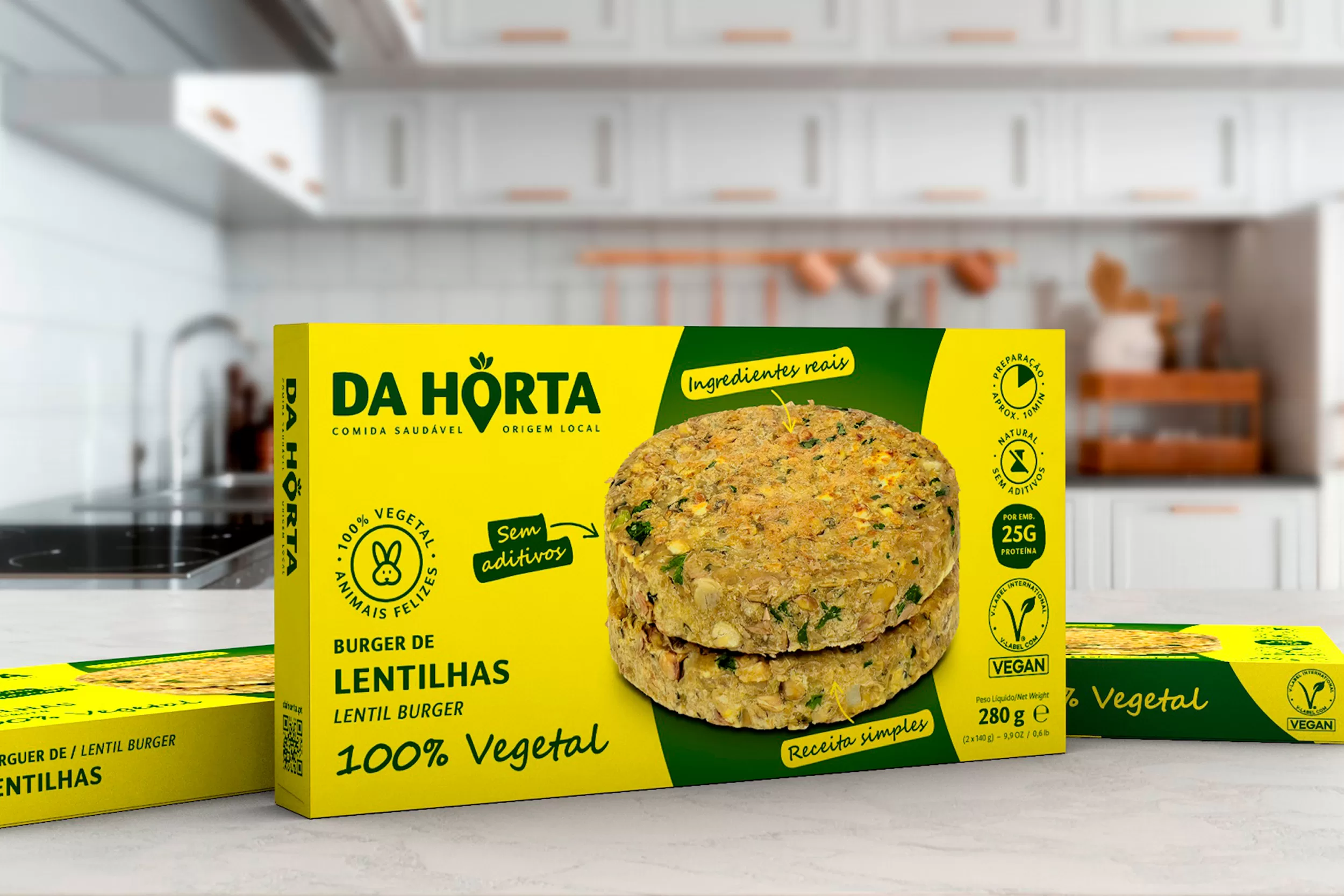 Burger de Lentilhas Da Horta