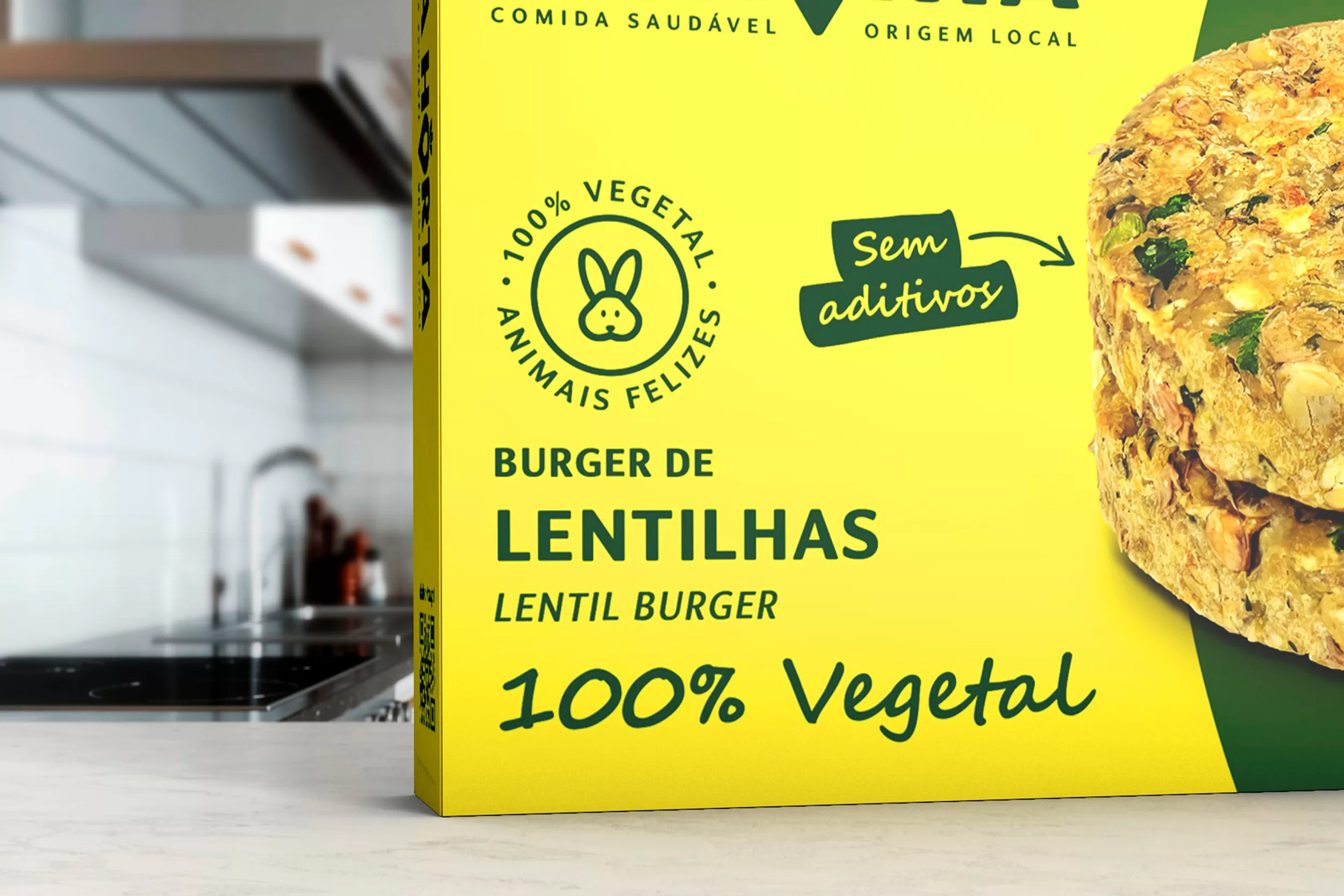 Burger de Lentilhas Da Horta