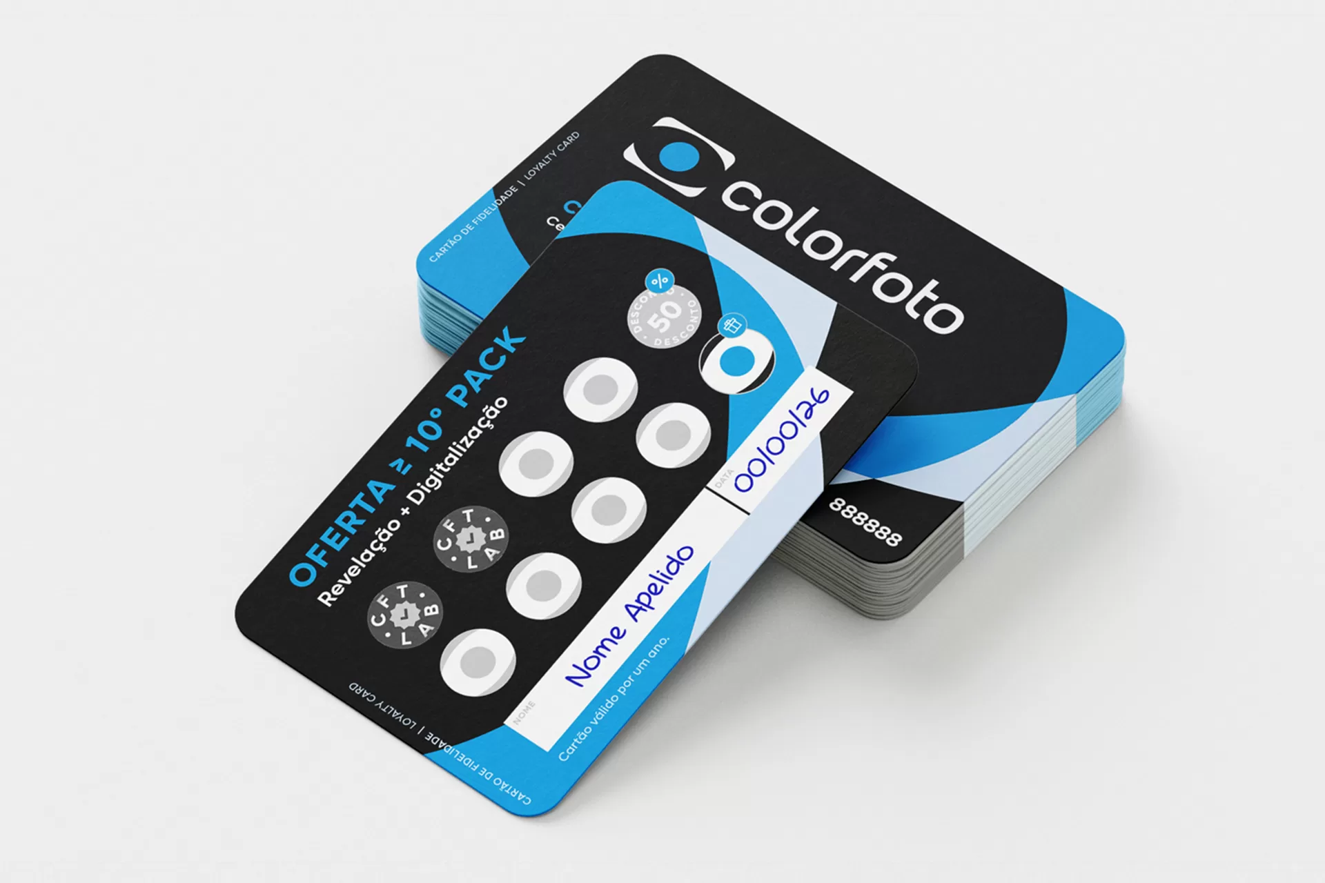 Colorfoto Lab Cartão Fidelização + Carimbo