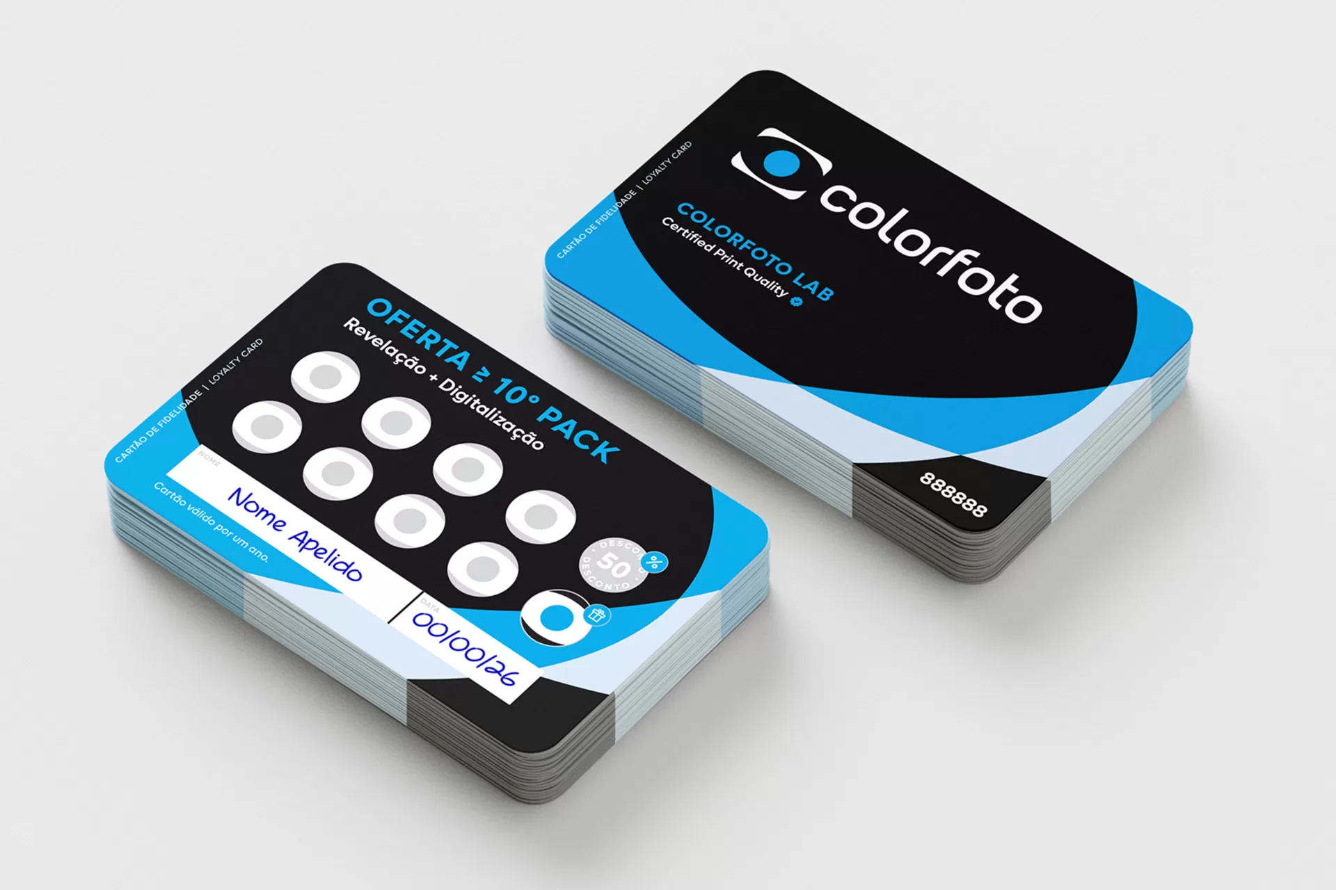 Colorfoto Lab Cartão Fidelização + Carimbo